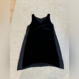 Eileen Fisher Velvet & Silk Tank Dress (M)